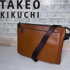 タケオキクチ　セレーノ 2way レザークラッチ　ショルダーバッグ