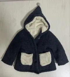 conoco フード付きコート ネイビー 100サイズ相当