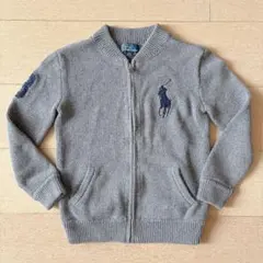 Polo by Ralph Lauren ジップカーディガン 120cm グレー