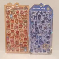 ボンボンドロップシール　ほかほかボンボン　よるねこボンボン　シャーベットボンボン