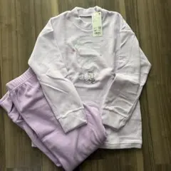 新品未使用　ユニクロキッズ　140 ディズニーホリデー　フリースセット