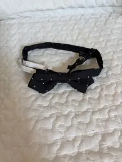 COMME CA ISM 黒 ドット 蝶ネクタイ