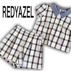 REDYAZEL♡チェック柄セットアップ　半袖　襟付き　ショートパンツ