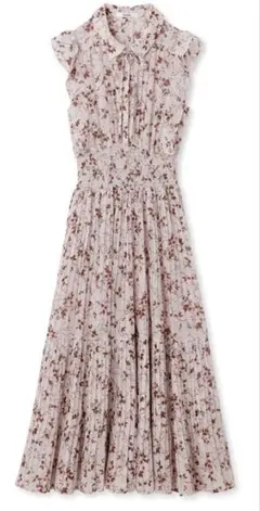 ハ*読様 snidel sustainableプリントプリーツワンピース サイズ