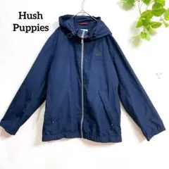 ハッシュパピー ナイロンジャケット パーカー ブルゾン　M マウンテン　ネイビー