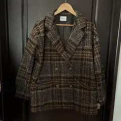 ☆茶系チェックジャケット☆