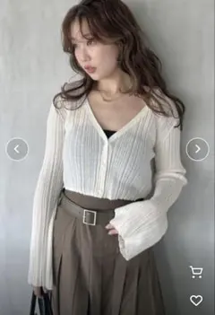 スナイデル♡新品未使用シアースリーブカーディガンのサムネイル