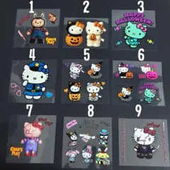 1枚80円 ☆ ハーフ カプラ 転写シール シール ハロウィン コスプレ