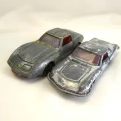 トミカ日本製　ジャンク品2台　COSMOSPORT　CORVETTE