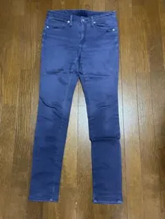 GU ジーユー　レディース　パンツ　ズボン　デニム　紺色　スキニーのサムネイル