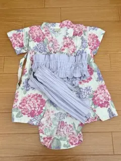 花柄甚平 95cmまで対応 帯付き