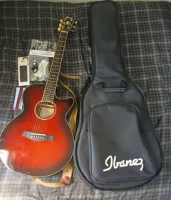 Ibanez AEG24Ⅱエレアコギター　美品　薄型スリムボディ エレアコ】Ibanez Thin Body（薄胴）が人気のエレアコ“AEG24Ⅱ”に