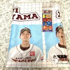 楽天イーグルス　喜怒哀楽　証明写真風タオル　四コマ漫画風ステッカー　宗山塁　2点