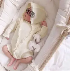 限定値下げロンパース ボンネット 2点セット セレモニー 66cm 韓国子供服