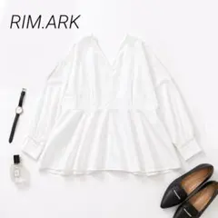 最安値 RIM.ARK リムアーク 長袖ブラウス ボリュームスリーブ 袖口 