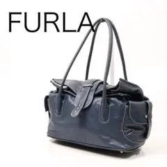 H2210-2◾️フルラ　レザー肩掛けハンドバッグ