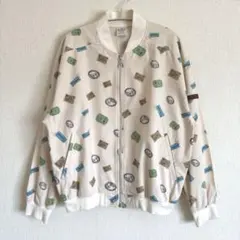 アディダス　ジップブルゾン　80s〜90s　デサント　90-4サイズ　着用感M