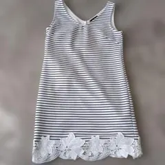 リエンダ レースヘムボーダー ワンピース　Ｓ