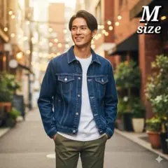 【Mサイズ】【美品】男の定番！デニムジャケット カジュアルスタイル