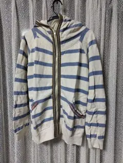 ⑮ ボーダーカラー go slow caravan フード付パーカー サイズ 3