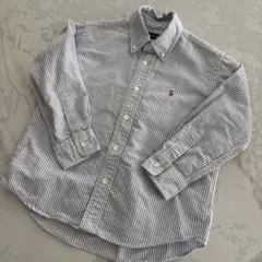 ラルフローレン　ボタンダウンシャツ　ストライプ　チルドレン　ボーイズ　110cm