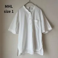 【MHL 】コットンシャツ size 1 ホワイトのサムネイル