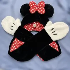 ディズニーミニーファンキャップマフラー