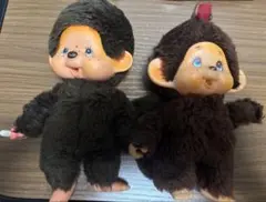 1974 初代] モンチッチ ぬいぐるみ 2体セット 昭和レトロ 当時もの