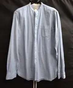 RRL ダブルアールエル バンドカラー シースルーロングシャツ ホワイト