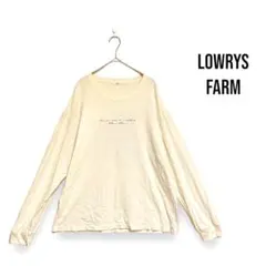 ローリーズファーム プリント長袖Tシャツ　カットソー F クルーネック　a836