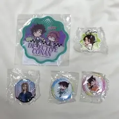 くら寿司 名探偵コナン ラバーコースター ラバーチャーム 缶バッジ ビッくらポン