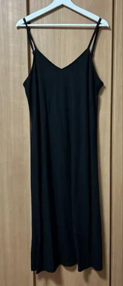 【最終値下！】GU キャミソールワンピース　ブラック　XL