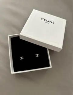 美品】CELINE シルバー フックピアス - メルカリ
