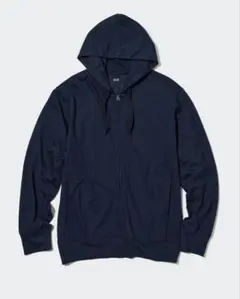 超美品ユニクロUNIQLO エアリズムUVカットフルジップパーカ3XLサイズ