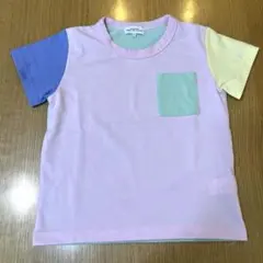 グリーンレーベルリラクシング パステルカラー 切り替え Tシャツ 115のサムネイル