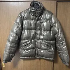 人気完売品　ブラックグリーンダウンジャケット