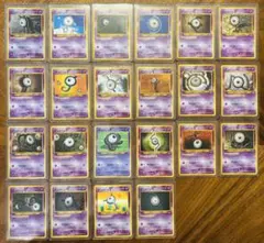 旧裏 アンノーン 22枚 被りなし ポケモンカード - メルカリ