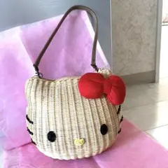 サンリオ・ハローキティ・とても可愛いキティちゃんカゴバッグ♡