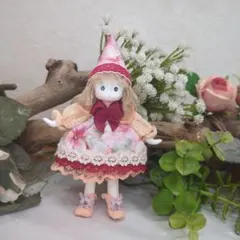 スラリークラフトドール♡オレンジ花柄のサムネイル