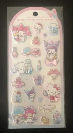 【正規品】ジュエルマシュマロステッカーズ　サンリオキャラクターズ