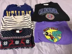 トレーナーニットまとめ売り5枚（80cm、90cm）