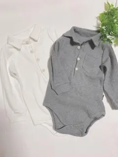 ポロシャツ風　リブロンパース♪