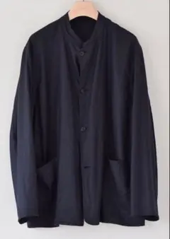 【希少品】comoli リネンモール スタンドカラージャケット サイズ 2 希少品】comoli リネンモール スタンドカラージャケット サイズ 2