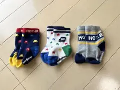 HotBiscuits ベビー 男の子 靴下 3足セット 9-10cm