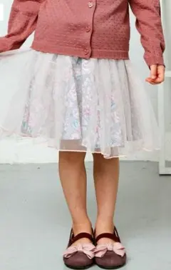 新品　タグ付き【エニィファム】キッズ　女の子　ふんわりチュールスカート　120
