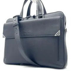【未使用級】FERRAGAMOレザーブリーフ ビジネスバッグ 2way ブラックのサムネイル