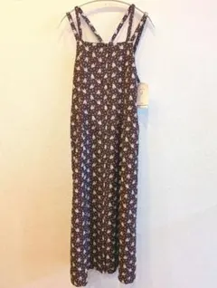新品　ロングワンピース　9号　小花柄　キャミワンピ　キャミソールワンピース