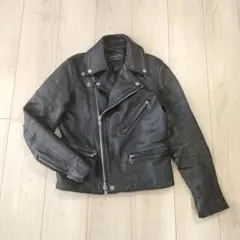 United Arrows 牛革 ダブルライダース ジャケット ブラック XS