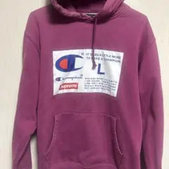 Supreme Champion パーカー パープル Lサイズ レア美品