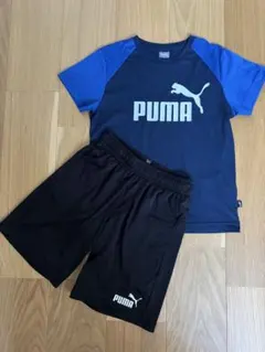 PUMA プーマ　ポリ　半袖Tシャツ＆ハーフパンツ　セットアップ　サイズ140